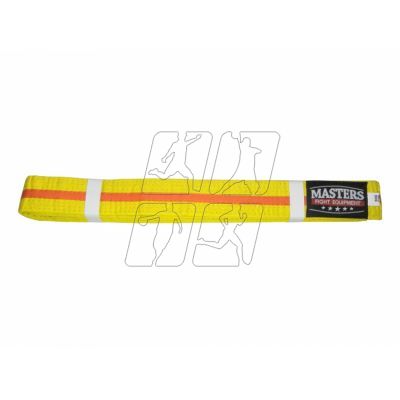 2. MASTERS kimono belt yellow with orange trim 06224-280040704