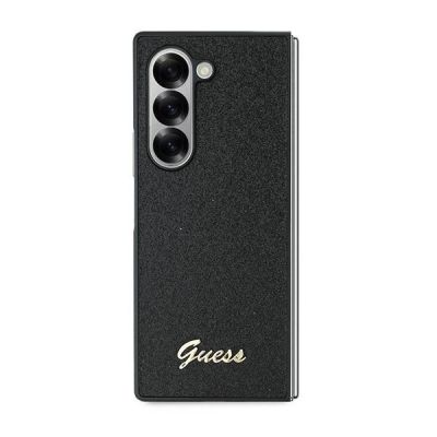 2. Guess 4G Glitter Script Case for Samsung Galaxy Z Fold 6 - Black