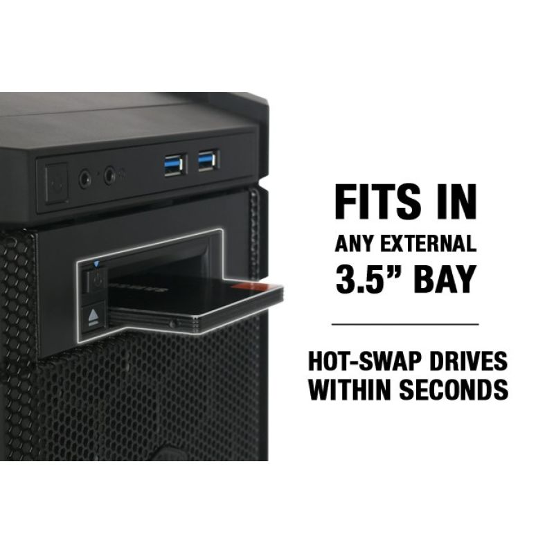11. Icy Dock flexiDOCK MB521SP-B Black