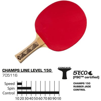 3. CHAMPS LINE 150 FSC DONIC TABLE TENNIS RACKET