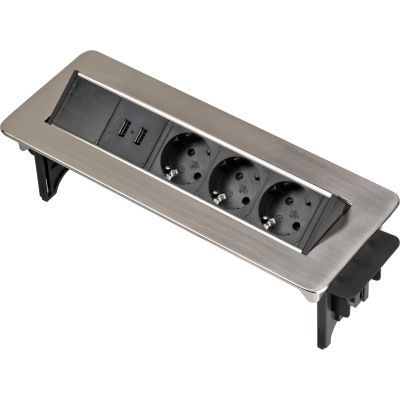 4. Indesk Power 3x 2xUSB Desktop Power Strip