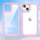 8. Outer Space Case iPhone 14 Plus hard cover with a gel frame pink