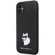2. Karl Lagerfeld KLHCN61SMHCNPK case for iPhone 11 / Xr - black Silicone C Metal Pin