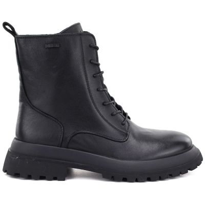 6. Women's leather ankle boots, insulated, black, Big Star UU274375