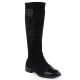 6. Women's patent suede boots, black, M.Daszyński MR2251-19