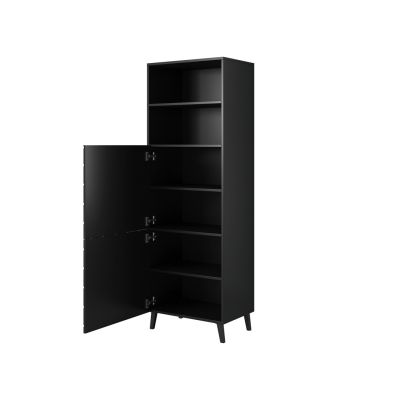 2. ABETO display cabinet 60x40xH176.5 black/gloss black