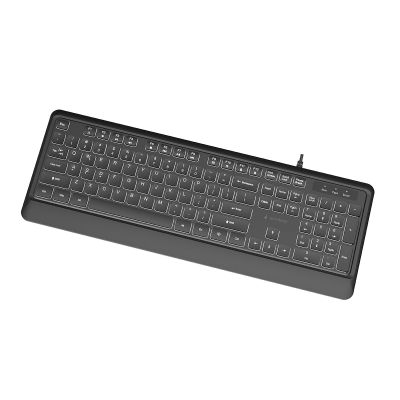 3. GEMBIRD SLIM WIRED KEYBOARD WITH BACKLIGHT, BLACK, US LAYOUT