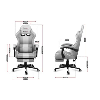 33. Huzaro Force 4.7 White Mesh Gaming Chair