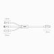 20. Baseus Rapid Series 3in1 USB-C - USB-C / Lightning / micro USB cable 20W PD 1.5m - green