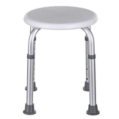 2. Round aluminum shower stool