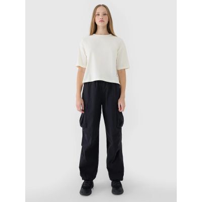 Women's oversize printed T-shirt 4F 4FWSS25TTSHF1971-11S