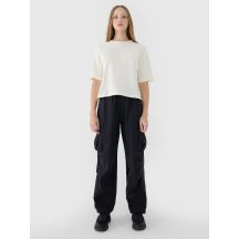 Women's oversize printed T-shirt 4F 4FWSS25TTSHF1971-11S