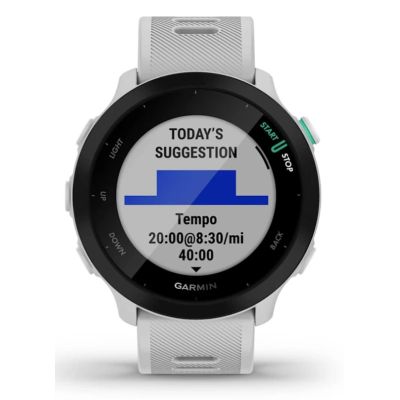 3. Garmin Forerunner 55 watch, 42mm MIP White