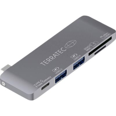 Terratec 283005 USB 3.2 Gen 1 (3.1 Gen 1) Type-C Docking Station Gray
