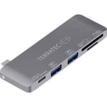 Terratec 283005 USB 3.2 Gen 1 (3.1 Gen 1) Type-C Docking Station Gray