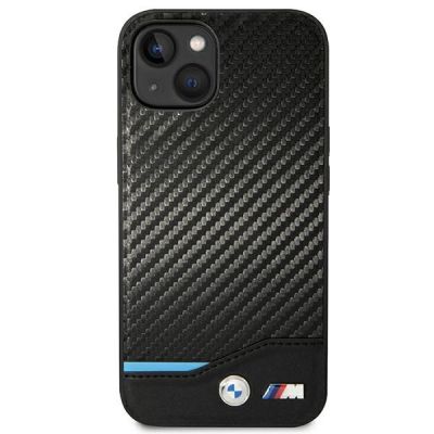 3. Case BMW BMHCP14M22NBCK iPhone 14 Plus 6.7 "black / black Leather Carbon