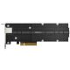 Synology E10M20-T1 combo adapter, 2x10GbE RJ45, 2 slots M.2 (2280/22110) for SSD, PCIe 3.0 x8