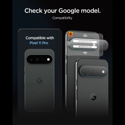6. Spigen Optik Pro HD 2-Pack Tempered Glass Lens Screen Protector for Google Pixel 11 Pro