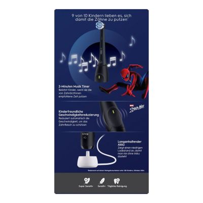 37. Oral-B iO Series 2 Kids 6+ Spiderman Electric Toothbrush