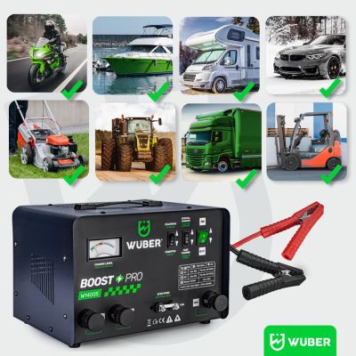18. Battery Charger with Jump Starter 40 A 12 V/24 V W14005 WUBER