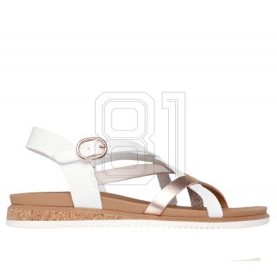 4. Skechers Bobs Desert Kiss Low sandals - Peak Rank W 114709-WHT