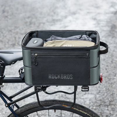 8. Rockbros A30 ROAD TO SKY Foldable Bike Bag for Trunk 15-30L - Gray