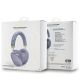 4. Guess GCube Metallic Script Logo Headphones - Purple