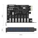 8. 7-Port USB 3.0 PCI-E Expansion Card for Desktop Chassis