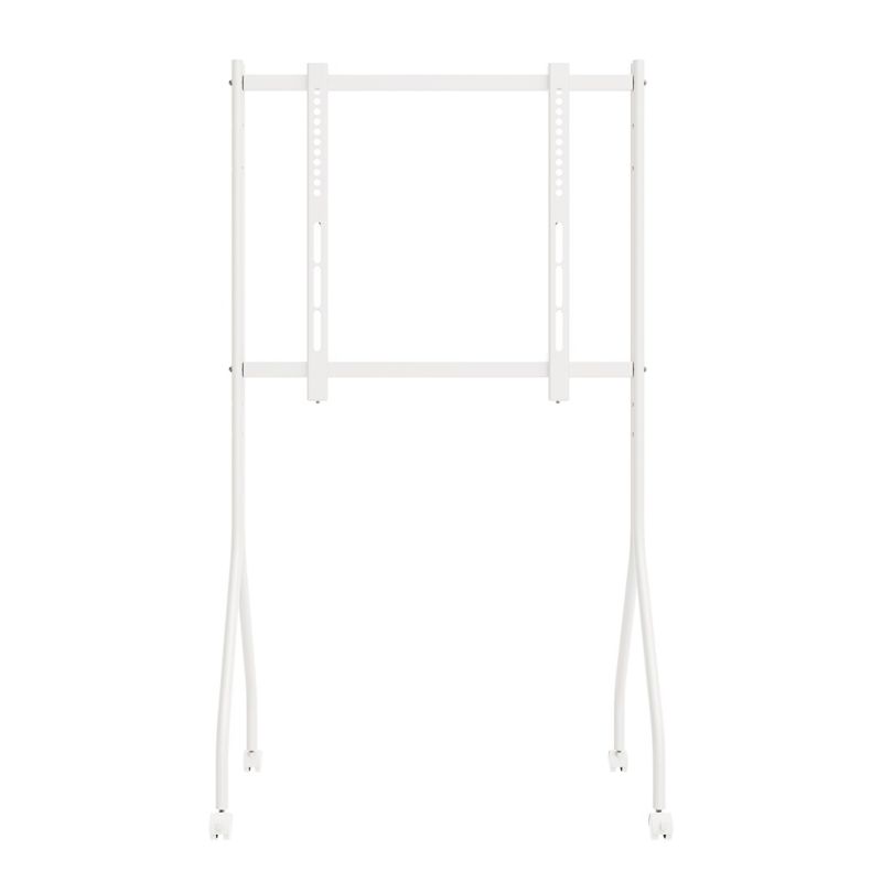 3. MACLEAN TV STAND / TROLLEY FOR MACLEAN TV, ON WHEELS, 37-80", MAX. LOAD 50KG, MAX. VESA 600X400, WHITE, MC-180