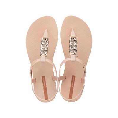 6. Ipanema Sandal Class women's flip-flop sandals, light beige with gold