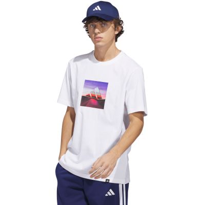 Men's adidas Summer Heat Graphic T-shirt white JZ7545