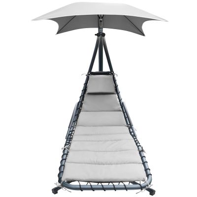 6. SWING ROCKING CHAIR WITH UMBRELLA LISBON GRAY