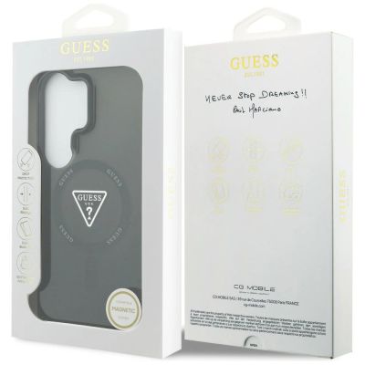 8. Guess IML Gradient Triangle MagSafe Case for Samsung Galaxy S26 Ultra - Black