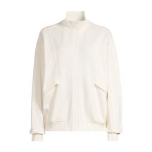 CASALL Comfy Full Zip Sweater white