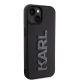 4. Karl Lagerfeld 3D Rubber Glitter Logo case for iPhone 15 - black