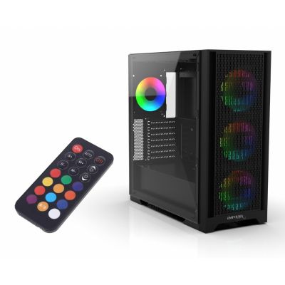 Inca EMG-17XB Midi Tower Computer Security & Mounts Black