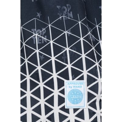 6. TOP TEN GRAPHIC kickboxing suit, black and white, XS (150 cm)