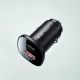 13. Acefast car charger 38W USB Type C / USB, PPS, Power Delivery, Quick Charge 3.0, AFC, FCP black (B1 black)
