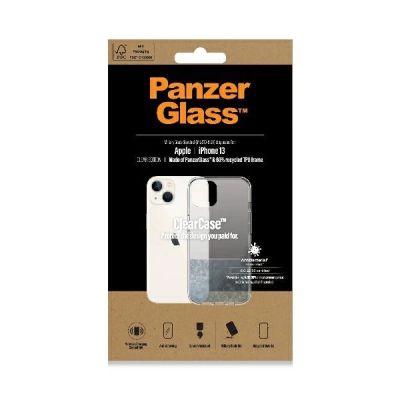 2. PanzerGlass ClearCase antibacterial case with Military Grade certificate for iPhone 13 / 14 / 15 - transparent