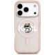 3. Karl Lagerfeld IML Choupette Sketch Logo MagSafe Case for iPhone 17 Pro - Pink