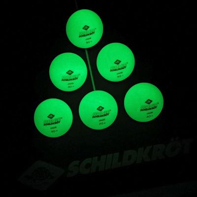 6. GLOW IN THE DARK POLY TABLE TENNIS BALLS 40 6 PCS POT