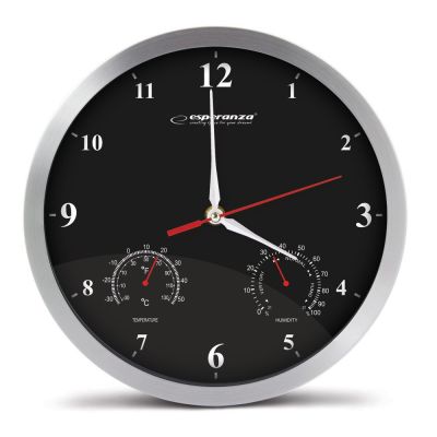 ESPERANZA WASHINGTON BLACK WALL CLOCK