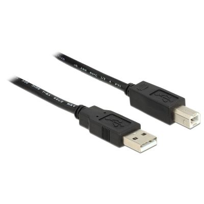 4. DeLOCK 20m, USB2.0-A - USB2.0-B USB cable USB A USB B Black