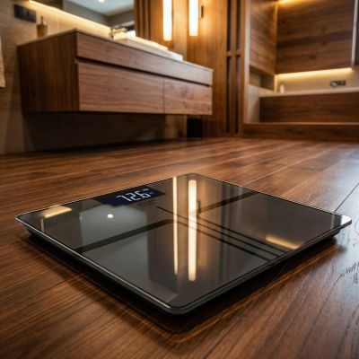 9. ADLER AD 8194s stripes bathroom scale