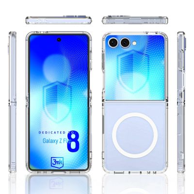 5. 3mk Armor Magcase for Samsung Galaxy Z Flip 8 - Transparent