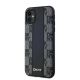 2. DKNY Leather Checkered Mono Pattern MagSafe Case for iPhone 11 / Xr - Black