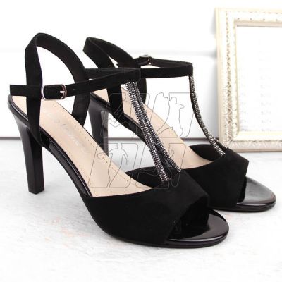 6. Sergio Leone W SK438 suede sandals, black