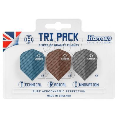 Harrows Tri Pack Carbon 3x3 Feathers HS-TNK-000013292