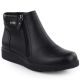 Women's insulated ankle boots with a raised heel, black, Sergio Leone BT25348-S