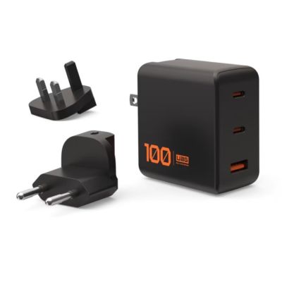 Urban Armor Gear 9B443811V4040 Mobile Charger Headphones, Smartphone, Universal, Tablet, Laptop Black, Orange AC Fast Charging Internal